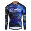 Wielershirt 2024 Astana Qazaqstan Lange Mouw - Blauw